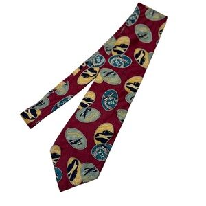 Vintage Chaps Ralph Lauren Airport Club TCA Airline Designer Men's Silk Tie